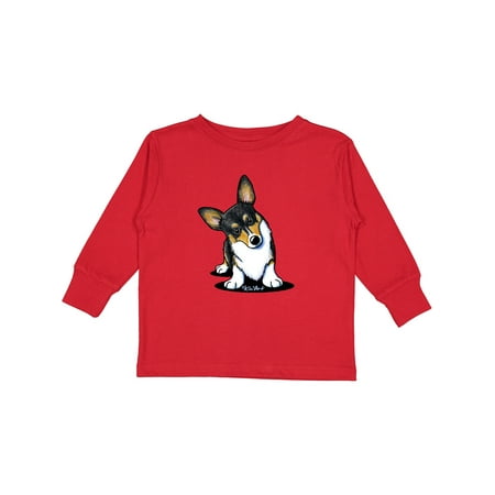 

Inktastic Tri Color Corgi Gift Toddler Boy or Toddler Girl Long Sleeve T-Shirt