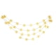 thumbnail image 1 of Nvzi Paquete de 2 guirnaldas de estrellas con purpurina de 13 pies, decoración de banderines colgantes brillante, bodas, cumpleaños, festivales, fiestas, decoraciones, dorado, 1 of 4
