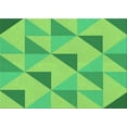 thumbnail image 1 of Ahgly Company Machine Washable Indoor Rectangle Transitional Emerald Green Area Rugs, 7' x 10', 1 of 7