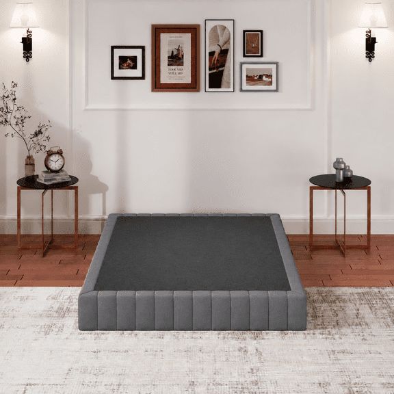 Queen Box Spring, 9 Inch Box Springs Queen Size Basics Bed Base, Mattress Foundation, Black Heavy Duty Metal Structure with Cover,Easy Assembly