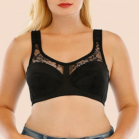 

ERTUTUYI Ladies Women Plus-Size Without Underwire Lace Underwear Bra