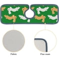 thumbnail image 5 of 3 Pcs SKYSONIC Faucet Absorbent Mat Rabbits On Green Washable Counter Drying Pads Behind Faucet for Kitchen Bathroom, 5 of 7