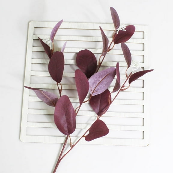 3-Pack Artificial Fall Eucalyptus Branches - 52cm Silk Eucalyptus Stems for Autumn Home & Wedding Decor - Thanksgiving & Christmas Decorations