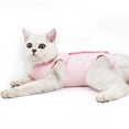 thumbnail image 2 of Trajes de rehabilitación quirúrgica para gatos, heridas abdominales o enfermedades de la piel, alternativas a collares electrónicos, lencería profesional para mascotas (rosa, m), 2 of 5