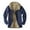 Dark Blue, variant on Meichang Men's Fleece Jackets Big and Tall Plaid Hoodies Streetwear Button Down Shirt Jacket Modern Fit Long Sleeve Coat Jacket