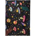 thumbnail image 2 of GZHJMY Alien Rockets Tablecloth, Rectangle Waterproof Washable Polyester Table Cover for Picnic Dinner Holiday Party Decor, 54 x 54 Inch, 2 of 7