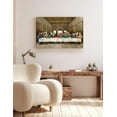 thumbnail image 4 of HFDF Last Supper Canvas Wall Art, Leonardo da Vinci Reproduction, Giclee Canvas Prints Wall Art, Religious Artwork for Home Decor, Living Room, Bedroom,: 16x12inch Framed, 4 of 7