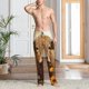thumbnail image 2 of Fotbe Vintage Sunflower Cow Pantalones de Pijama para Hombre, Pantalones de Dormir, Pantalones de Casa con Cintura Ajustable y Bolsillos-3X-Large, 2 of 6
