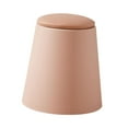 thumbnail image 4 of Taburete de almacenamiento con asiento acolchado redondo, taburete para cambiar zapatos, taburete de tocador, taburete para dormitorio, entrada, Rosa, 4 of 8