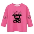 thumbnail image 4 of Lovzfmll T-Shirt Graphique à Manches 3/4 pour Enfants, Col Rond Décontracté, Style Col Rond pour Petites Filles 11-12 Ans, 4 of 4