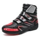 thumbnail image 3 of Botas de Moto para Todo el Año, Calzado de Cuero para Motociclistas,Negro y rojo-38, 3 of 16