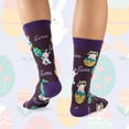 thumbnail image 6 of COOPLUS Easter Socks for Men Funny Bunny Egg Patterned Crew Socks Novelty Gifts 5 Pack (Size 10-13), 6 of 7