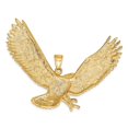 thumbnail image 4 of Auriga Fine Jewelry 10K Yellow Gold Eagle Pendant for Women (L-50 mm, W-65 mm), 4 of 6