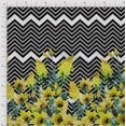 thumbnail image 2 of oneOone Cotton Cambric Fabric Chevron|Leaves & Floral Panel Print Fabric By The Yard 56 Inch Wide, 2 of 3