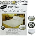 6 Pc Twin Vinyl Zippered Mattress Cover Waterproof BedBug Proof Dust