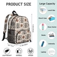 thumbnail image 6 of Boho Bohemia Geometric Line Art Backpack Backpack for School,Cute School Bag,Schoolbag with Adjustable Shoulder Straps & Padded Back,13.8"x11.4"x6", 6 of 6