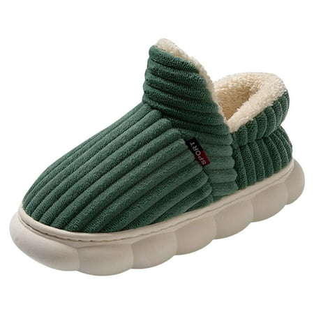 

Women Slippers Autumn And Winter New Pattern Fashion Couple Style Solid Color Thick Sole Thickened Warm Comfortable Shoes