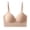 Khaki#96, variant on Women Solid Comfy Bras Padded Lace Up V Neck Bras Swim Bathing Suit Bra Coffee L
