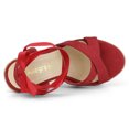 thumbnail image 4 of BLISSFUL STEP Sandales Compensées à Plateforme Espadrille à Lacets pour Femmes à Brides Croisées, 4 of 7