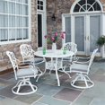 thumbnail image 1 of Homestyles Ensemble de Salle à Manger Extérieur Capri Blanc en Aluminium 5 Pièces, 1 of 4