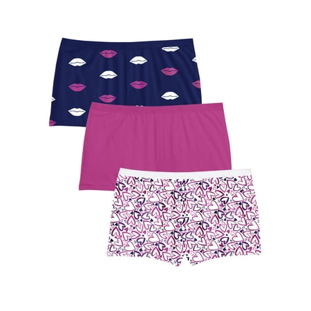 

Comfort Choice Women s Plus Size Women s Boyshort Panty 3-Pack Underwear
