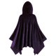 thumbnail image 4 of Womens Halloween Hooded Cloak Costumes Party Cape Ladies Hooded Cape Solid Color Cloak Cosplay Costume Cape, 4 of 5