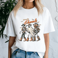 thumbnail image 2 of Retro Howdy Ghouls TShirt, Skeleton Cowboy, Western Rodeo Halloween, Halloween Shirt, Happy Halloween, 2 of 5