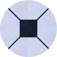 thumbnail image 1 of Ahgly Company Indoor Round Patterned Lavender Blue Area Rugs, 3' Round, 1 of 6