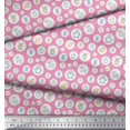thumbnail image 3 of Soimoi Rayon Fabric Star & Cute Animals Kids Print Fabric by Yard 56 Inch Wide, 3 of 3