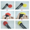 thumbnail image 3 of Yeacher 100Pcs Eco-friendly Microphone Covers Windscreen Dustproof Protection Mike Cover (White, red dot), 3 of 7