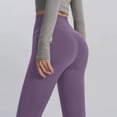 thumbnail image 6 of Yourumao Yoga Leggings for Women Tummy Control Skinny Pants Stretchy High Waist Pants Solid Cropped Pants for Athletic Gym, 6 of 9