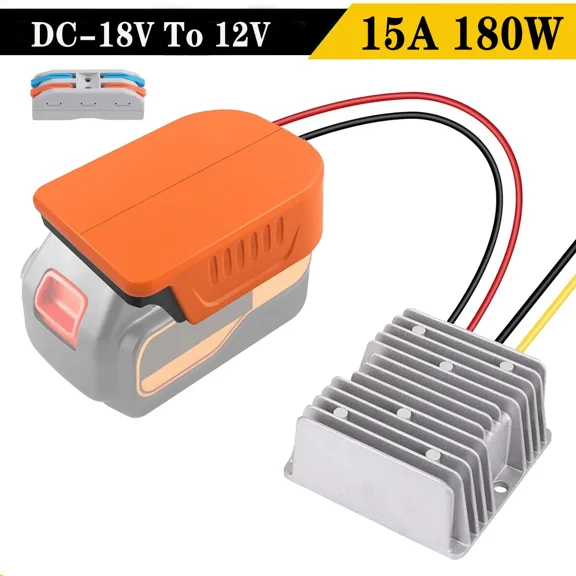 Converter DIY Step Down DC Voltage for Black & Decker 20V To 12V Battery Adapter
