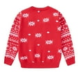 thumbnail image 3 of Aideaone Toddler Ugly Christmas Sweater Girls Xmas Boys Sequin Knit Pullover Tacky Kids Holiday Tops 2-6 Years, 3 of 7