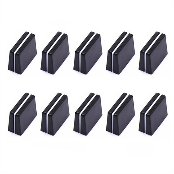 10 Uds. Tapas de Atenuadores Perillas Deslizantes de Atenuador del Mezclador Tapas de Botones de Repuesto para Accesorios de Consola Mezcladora