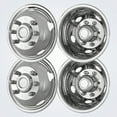 thumbnail image 4 of 4Pcs Set 17" Hubcaps for 2011-2025Chevy&GMC 3500,8 lugs 5 Hand Holes Dually Wheel Simulators,Over-the-Lug mounting style,Stainless Material, 4 of 11