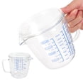 thumbnail image 3 of Glass Measuring Cup, Heat-Resisting Glass Milk Scale Measuring Jug With Lid Kitchen Utensil Suitable For Microwave Fridge Freezer, 3 of 8