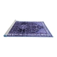 thumbnail image 2 of Ahgly Company Machine Washable Indoor Rectangle Persian Blue Traditional Area Rugs, 8' x 10', 2 of 4