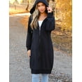 thumbnail image 7 of Zeagoo Women's Zip Up Hoodies Oversized Fleece Long Tunic Sweatshirts Casual Long Sleeve 2025 Fall Hoodie Jacket Coat, 7 of 7