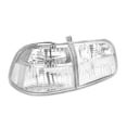 thumbnail image 2 of 1999-2000 Honda Civic 4D Sedan EK JDM Style All Clear Lens Tail Light Inner + Outer, total of 4 Pieces - Unique Style Racing, 2 of 8