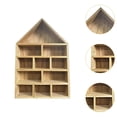 thumbnail image 6 of Shadow Box Display Shelf Wall Mounted Storage Rack Rustic Wooden Design for Hallways Farmhouse Counter, 6 of 9