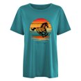 thumbnail image 3 of Gibobby Camisetas Mujer Baratas Manga Corta Camisetas tamaño para mujer, camisetas holgadas manga corta con cuello redondo, blusa informal verano, camiseta bás(Azul celeste,XL), 3 of 4