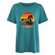 thumbnail image 3 of Gibobby Playera de Manga Corta con Cuello Redondo Camisetas tamaño para mujer, camisetas holgadas manga corta con cuello redondo, blusa informal verano, camiseta bás(Azul celeste,G), 3 of 4