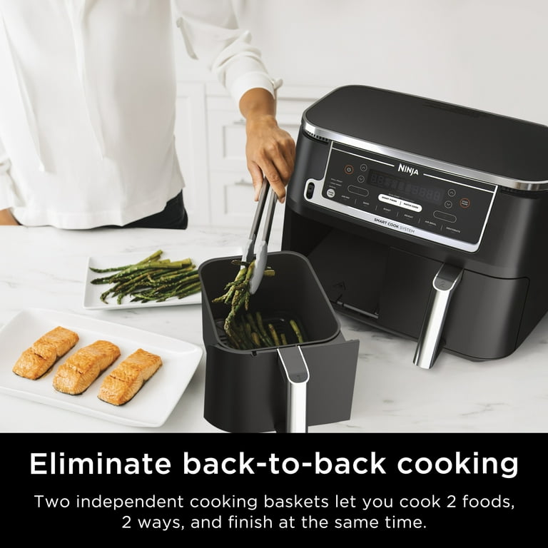 Ninja® Foodi® 6-in-1 Smart 10-qt. 2-Basket Air Fryer - Walmart.com