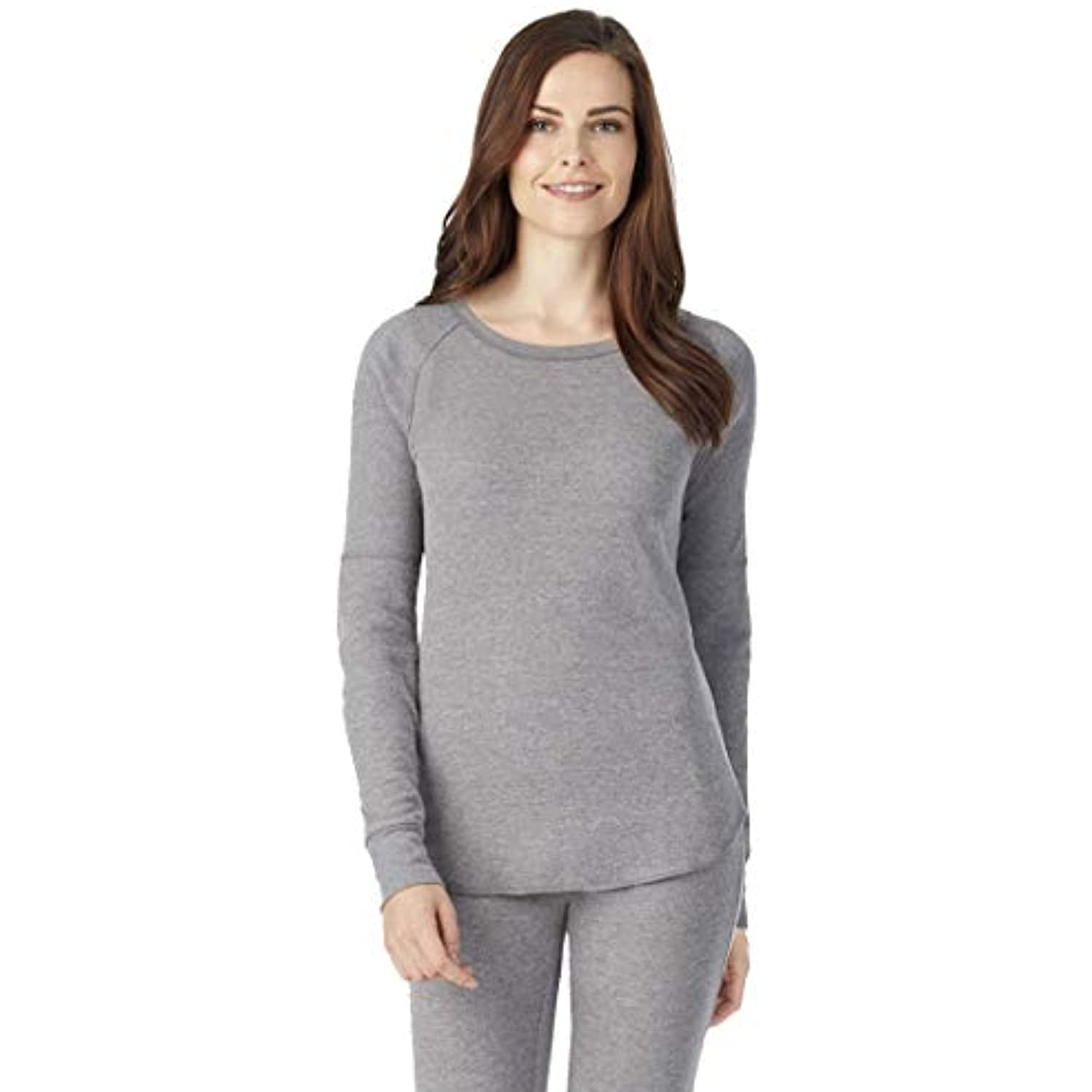Cuddl Duds Warm Essentials Women's Waffle Thermal Scoop Neck Top