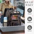 thumbnail image 5 of DAKIMOE Clear Backpack Heavy Duty Stadium Approved School Cute Transparent Backpacks Clear Bag Travel, 5 of 9