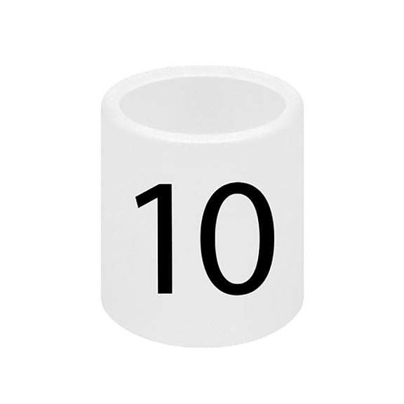 SSWBasics Mini Slip On Size Markers - Size 10- pack of 50