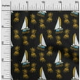 thumbnail image 2 of oneOone Polyester Spandex Black Fabric Beach Craft Projects Decor Fabric Printed By The Yard 56 Inch Wide, 2 of 4