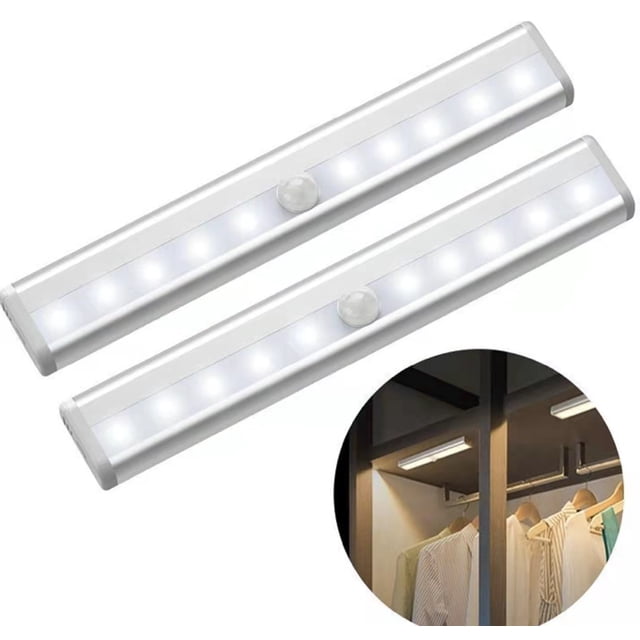 led Timing Function Lamp Adjustable Battery Long Cabinet Lamp with Remote Control Smart Magnetic Night Lamp