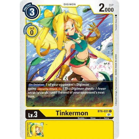Digimon Double Diamond Common Tinkermon BT6-031