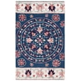 thumbnail image 2 of SAFAVIEH Bellagio Vanessa Floral Wool Area Rug, Navy/Ivory, 4' x 6', 2 of 11